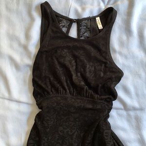 Free people black lace mini dress